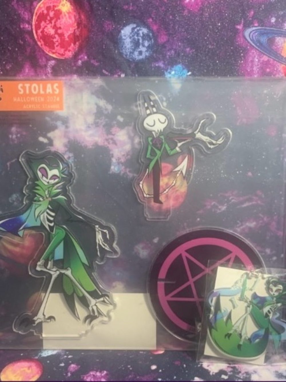 Helluva Boss Stolas Halloween Standee & Keychain